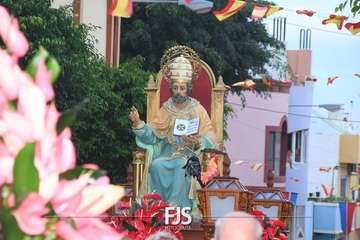 Misa y procesión en El Ejido de Telde/Francisco Javier Santana.